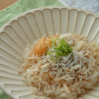 釜揚げしらすのダイエット冷やしうどん